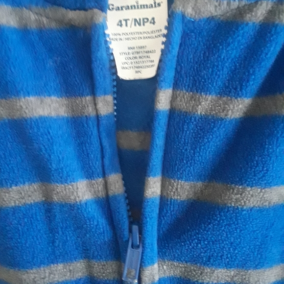 4T Blue and Grey Grananimals Sweatsuit - Picture 3 of 4